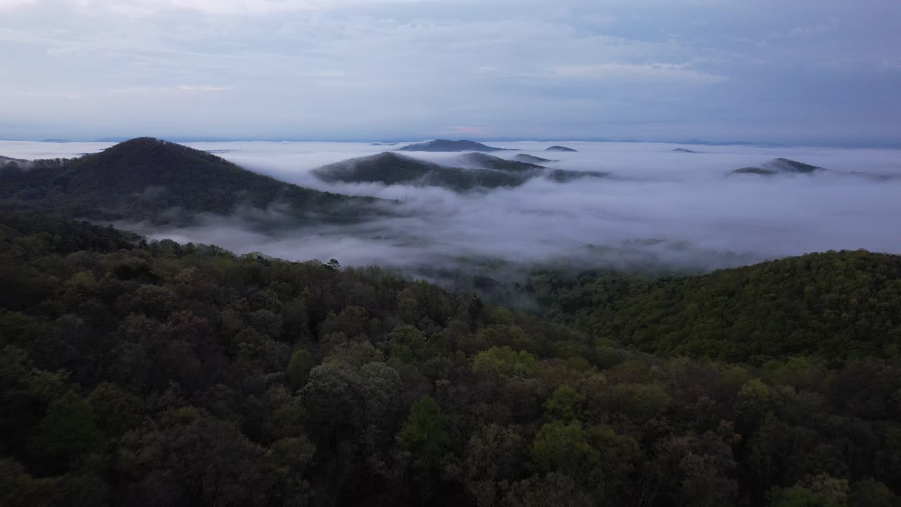 Blue Ridge Mountains, Murphy, North Carolina, 4K Drone Footage