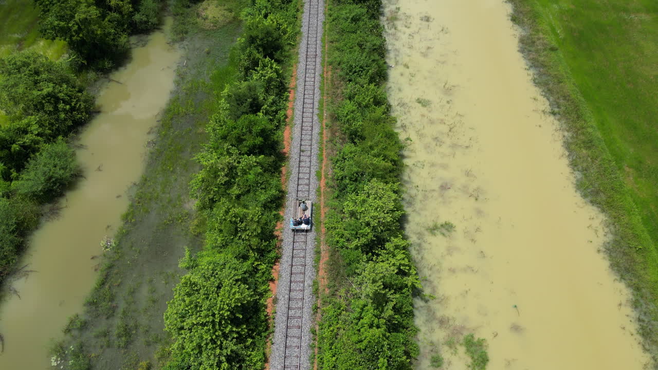 Battambang Bamboo Railway Birds Eye Tracking