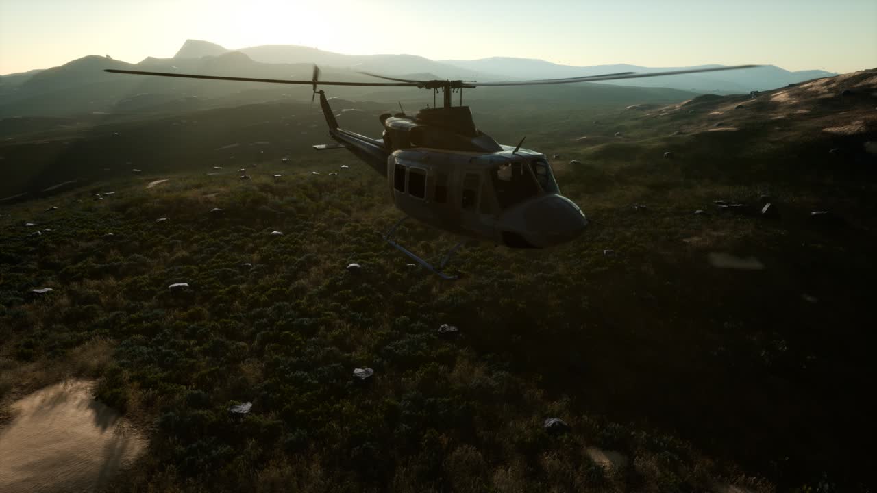 베트남에 있는 미국 군사 헬리 ⁇ 터