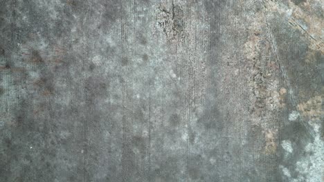 overhead shot of dried land during winter season, warren, ohio, usa