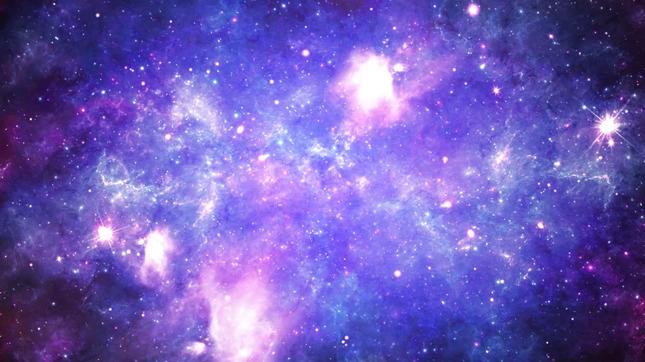 3D Deep Space travel through a cluster of stars and galaxies stars in the Milky Way galaxy Loop Background.