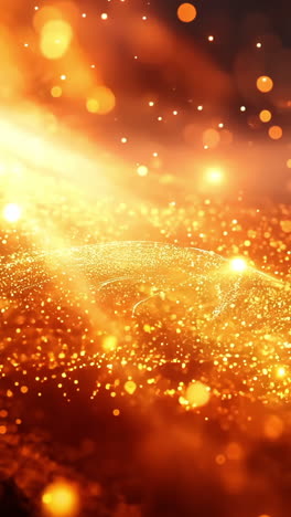 a bright orange background with a lot of sparkles. the sparkles are scattered all over the background, creating a sense of movement and energy. the orange color gives the image a warm