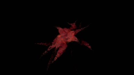 animación de los elementos de explosión