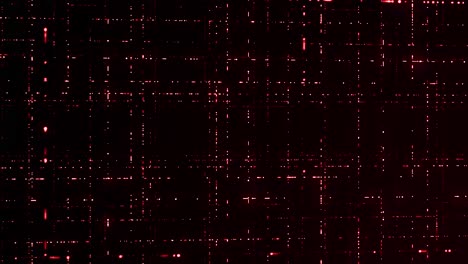 red digital glitch pattern