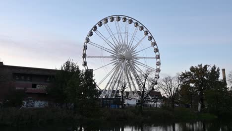 ferris wheel in the polish city of gdansk