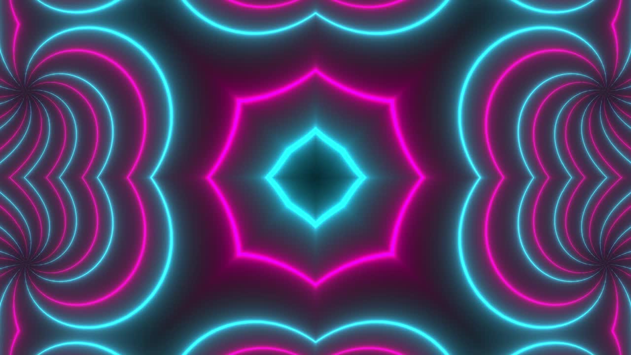 Neon Geometric Pattern Background