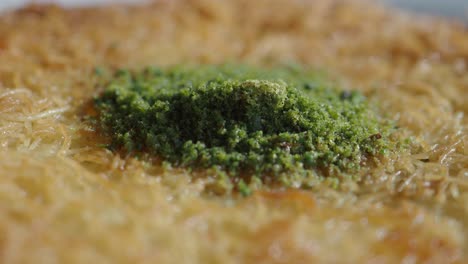 close up of a turkish dessert