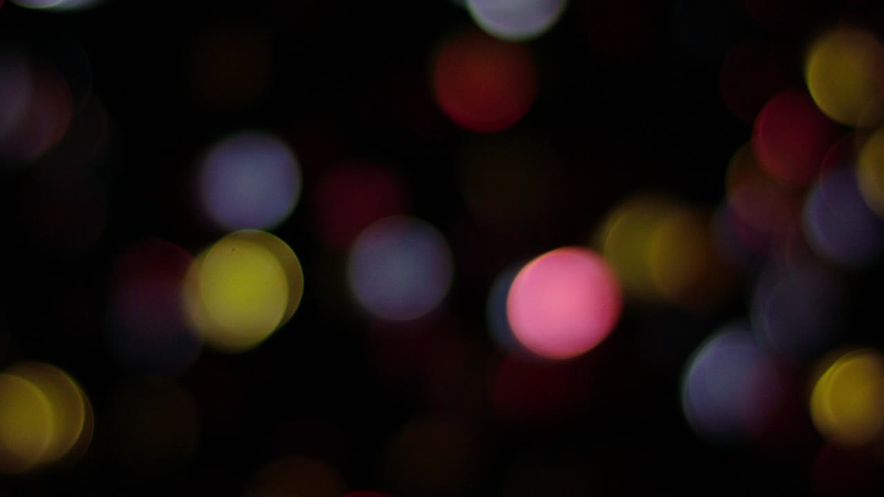 brillo bokeh aislado en fondo negro