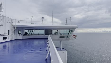 Car-ferry-with-empty-deck-in-Europe-on-the-sea