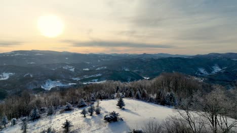 retiro aéreo escena de las montañas de los apalaches cerca de boone y blowing rock nc, carolina del norte
