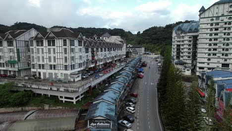 general landscape view of the brinchang district within the cameron highlands area of malaysia