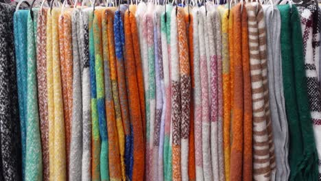 colorful scarves display