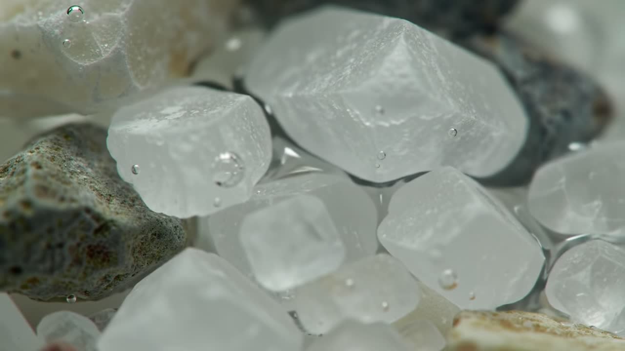 Discovering the Beauty of Clear Crystals and Minerals in a Close-Up Exploration of Nature's Gems