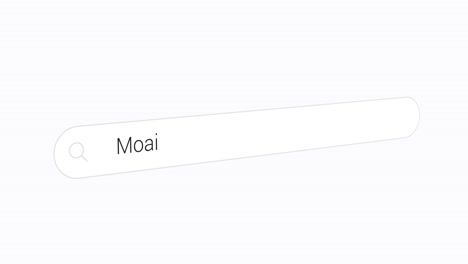 typing moai on the search engine