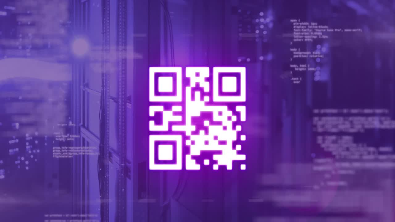 QR code scanner against data processing over computer servers