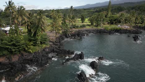 línea costera de la isla de maui