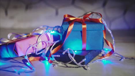 regalos de navidad con luces