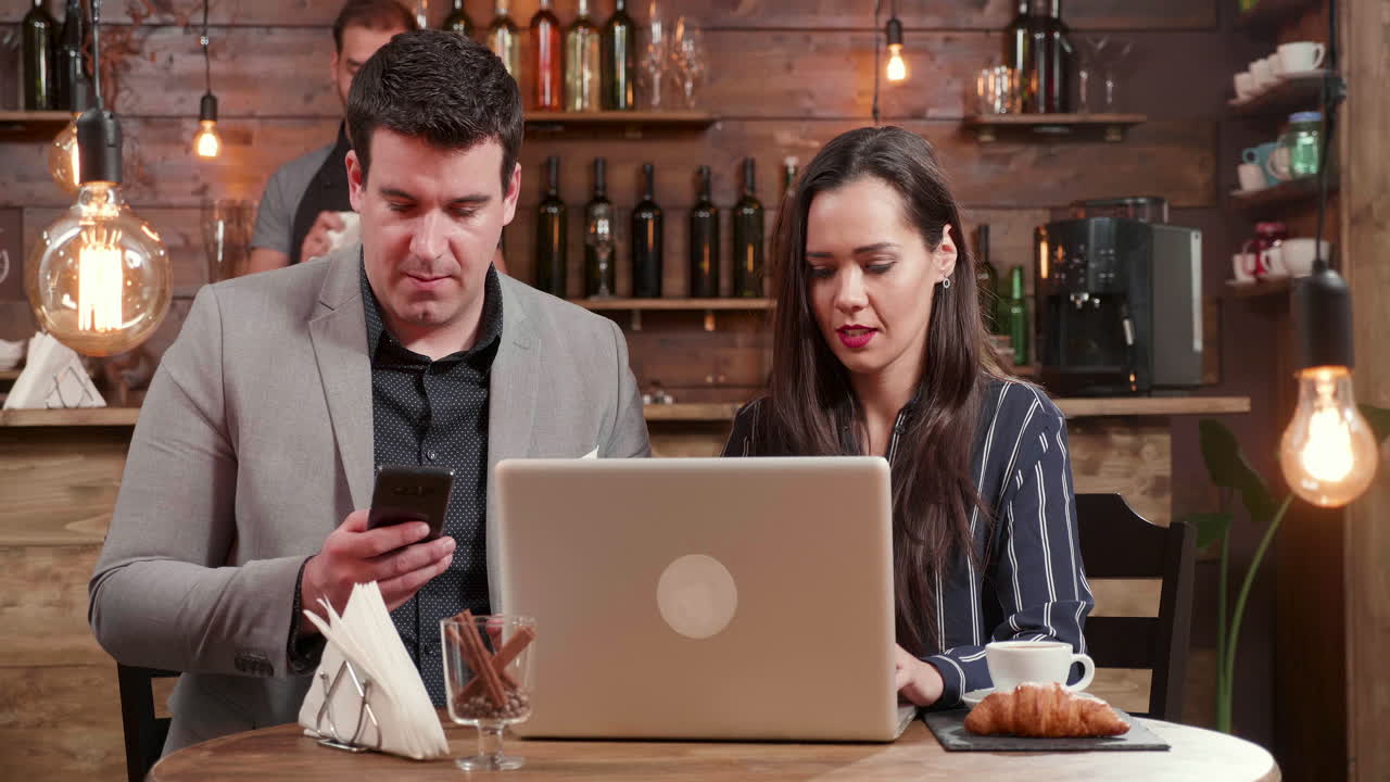 Business Meeting at a Cafe