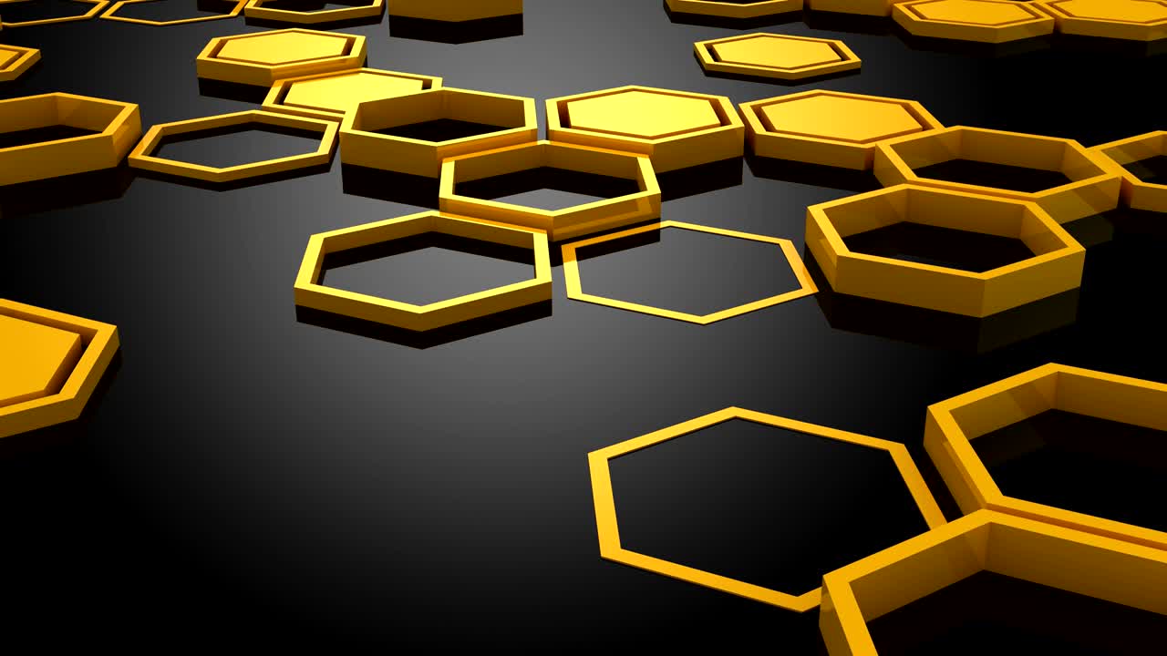 el fondo de los hexágonos