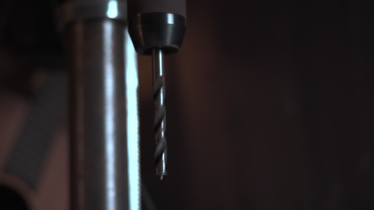 Close-up of a Drill Press