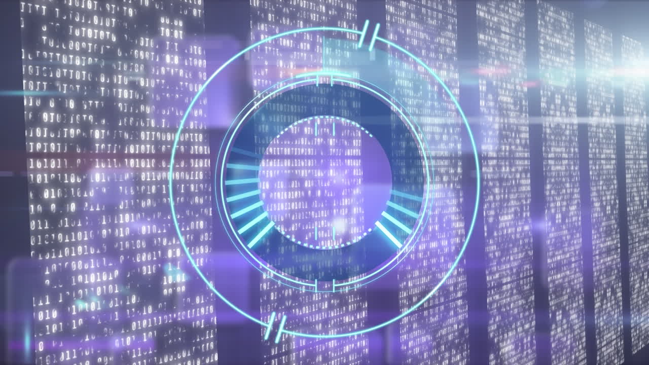 Animation of scope scanning over financial data processing