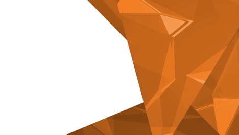 forma abstracta contra un fondo blanco claro naranja