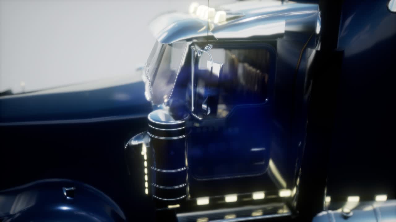 яркая американская грузовая дорожка в студии