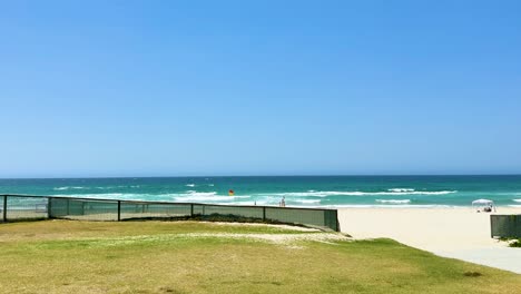 sunny day at gold coast beach