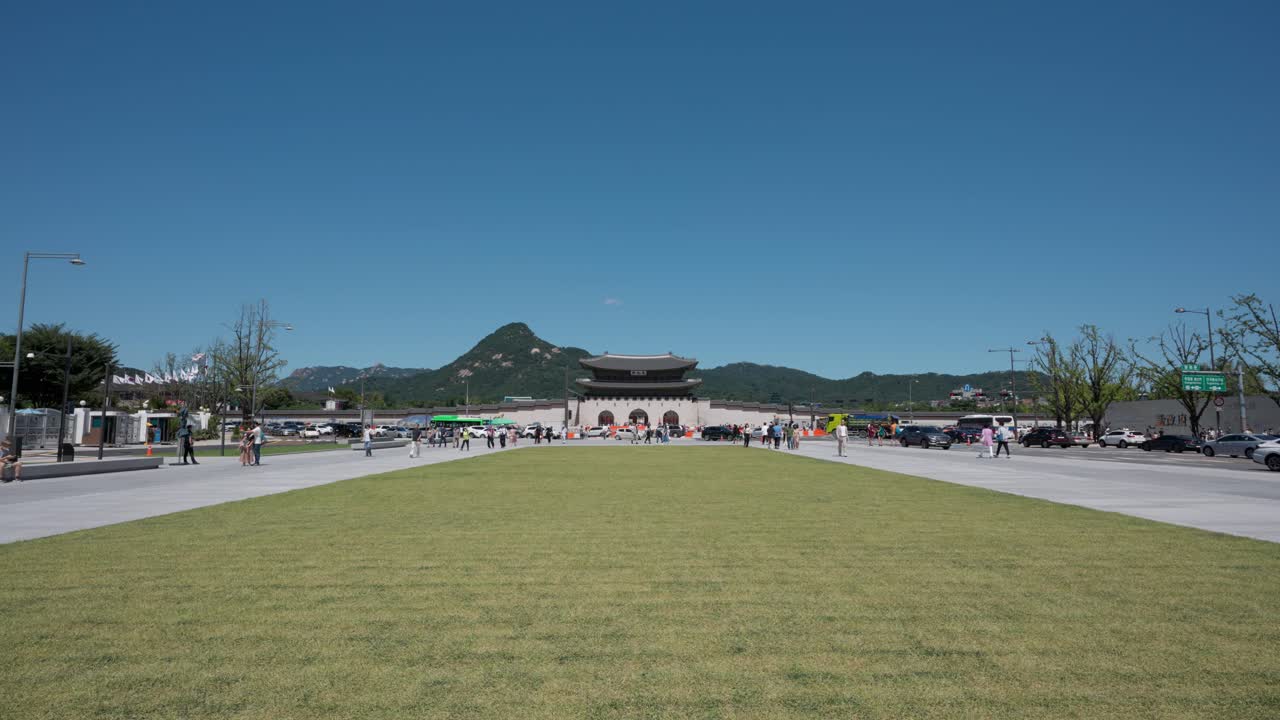 광화문 - 경복궁으로 가는 관문, 2022년에 재건된 서울 광화문 광장 - 초광각 복사 공간