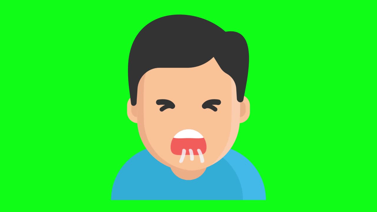 green screen , corona virus , cough