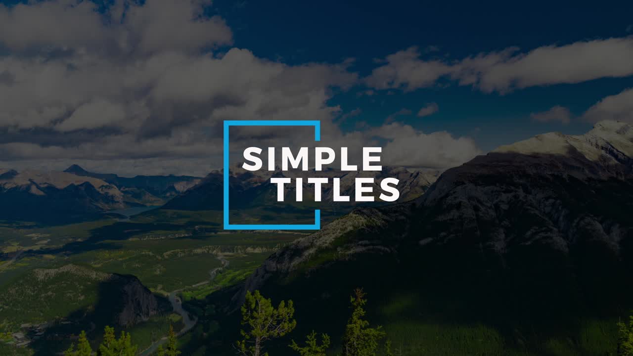 Minimalist, elegant animated titles—ideal for documentaries, interviews, and clean content design