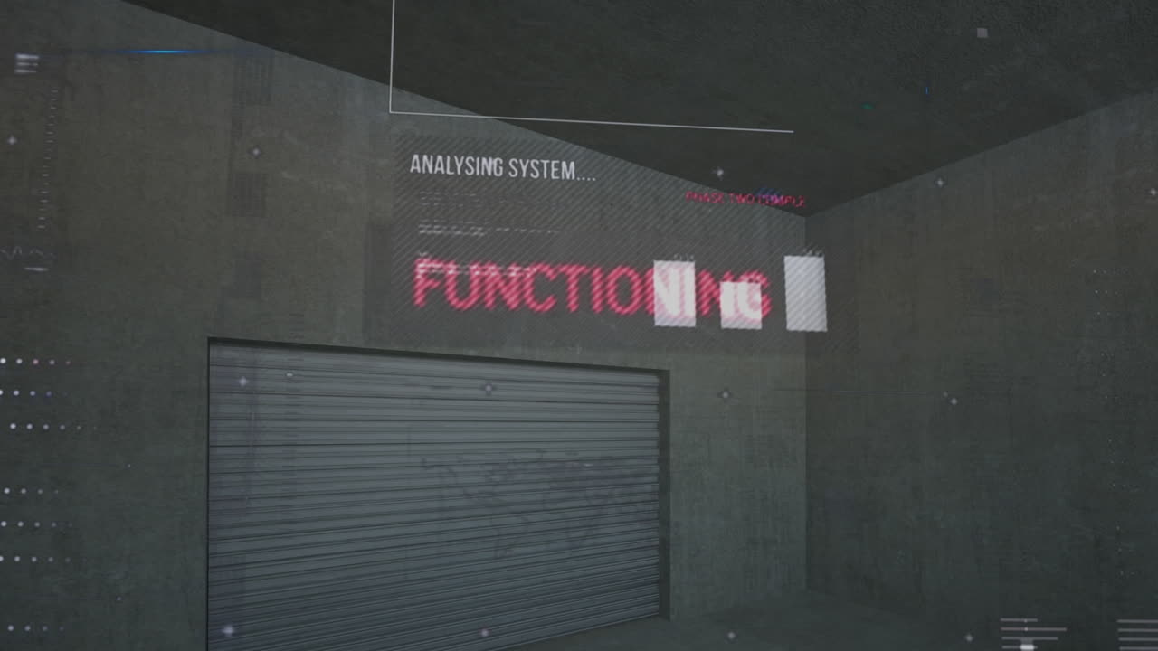 어두운 배경에 있는 데이터 처리 및 통계의 애니메이션