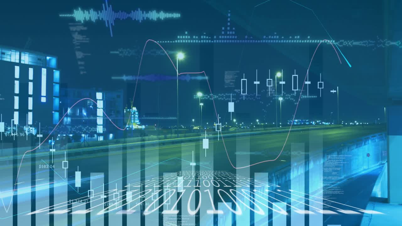 도로에서 데이터 처리의 애니메이션