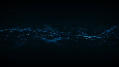 gráfico de movimiento de fondo abstracto poligonal azul, video de bucle sin costuras