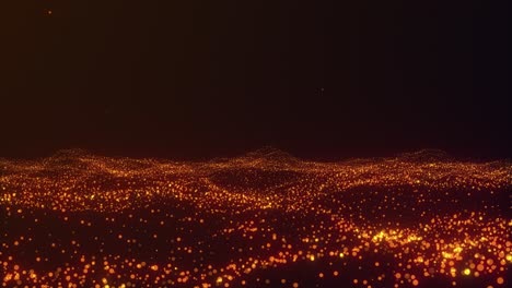 abstract glowing particles background