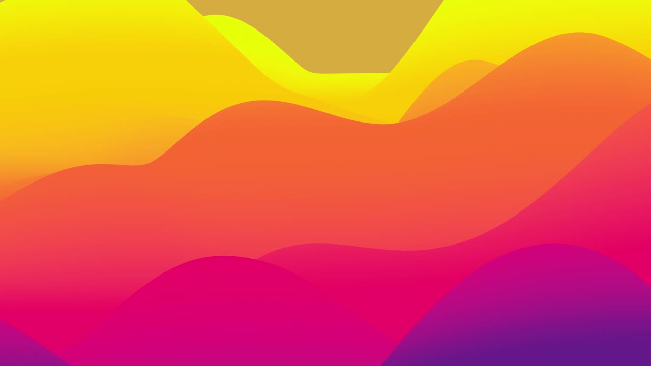 4k seamless loop, abstract fluid red yellow gradients, inner glow wavy ...