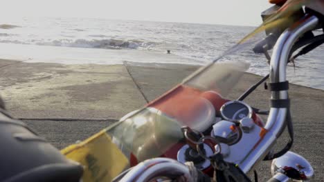 tibetan buddhist prayer cotton flag on bullet bike