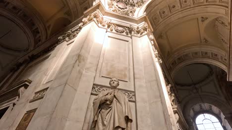 statue inside st. paul's cathedral, london