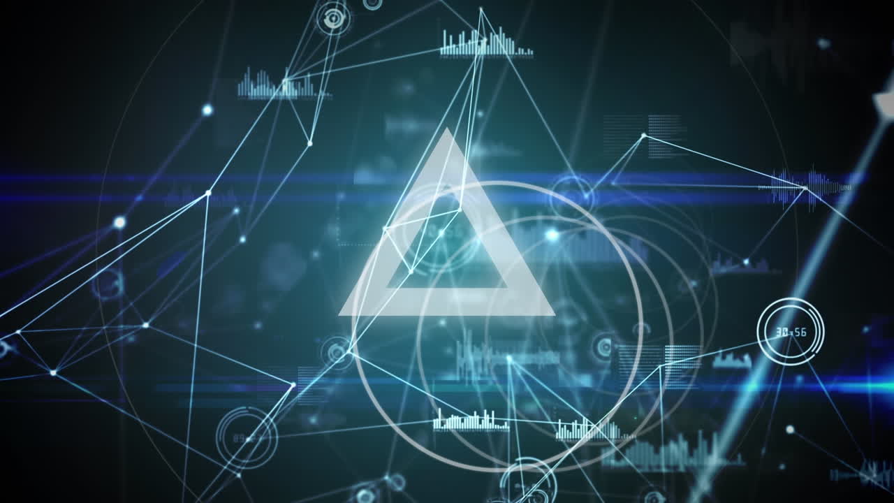 삼각형, 범위, 통계 및 연결 네트워크의 애니메이션