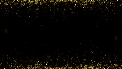 gold glitter background. golden rain. loop animation