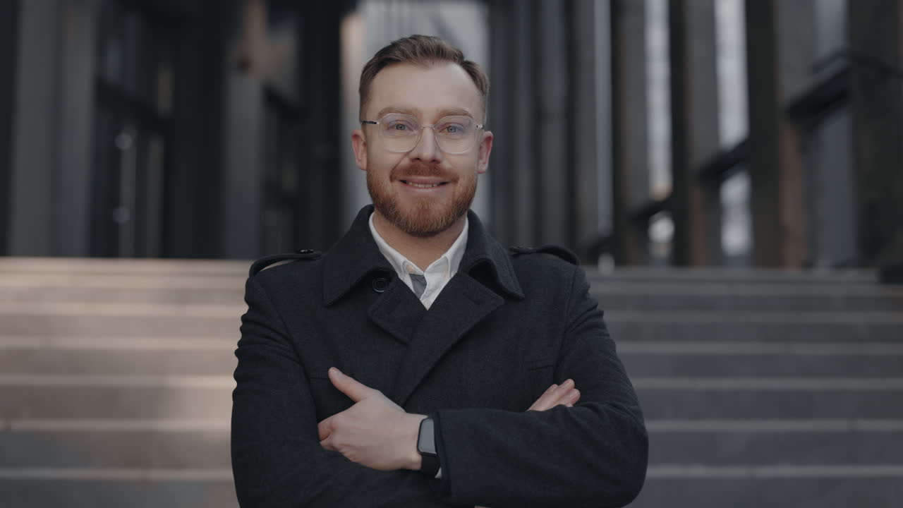 Portrait of a businessman in the city