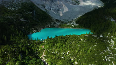 lago di sorapis, dolomites, italy