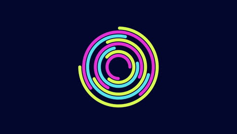 colorful circular pattern eye-catching design element for websites and apps