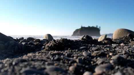 Playa-De-Rubí-Costera-De-Tiro-Bajo-En-El-Parque-Nacional-Olímpico,-Washington