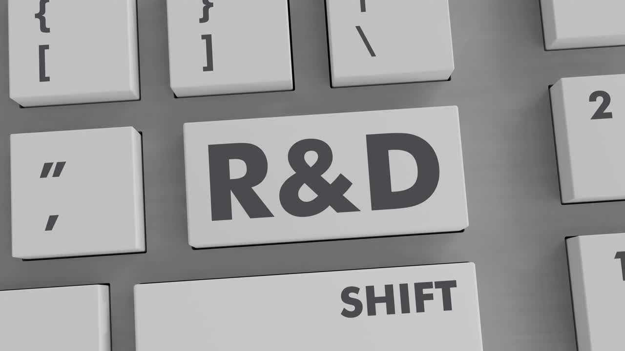 R&D BUTTON PRESSING ON KEYBOARD