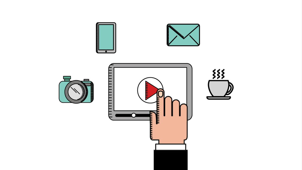 아이콘 디자인 기술, 비디오 애니메이션 hd1080