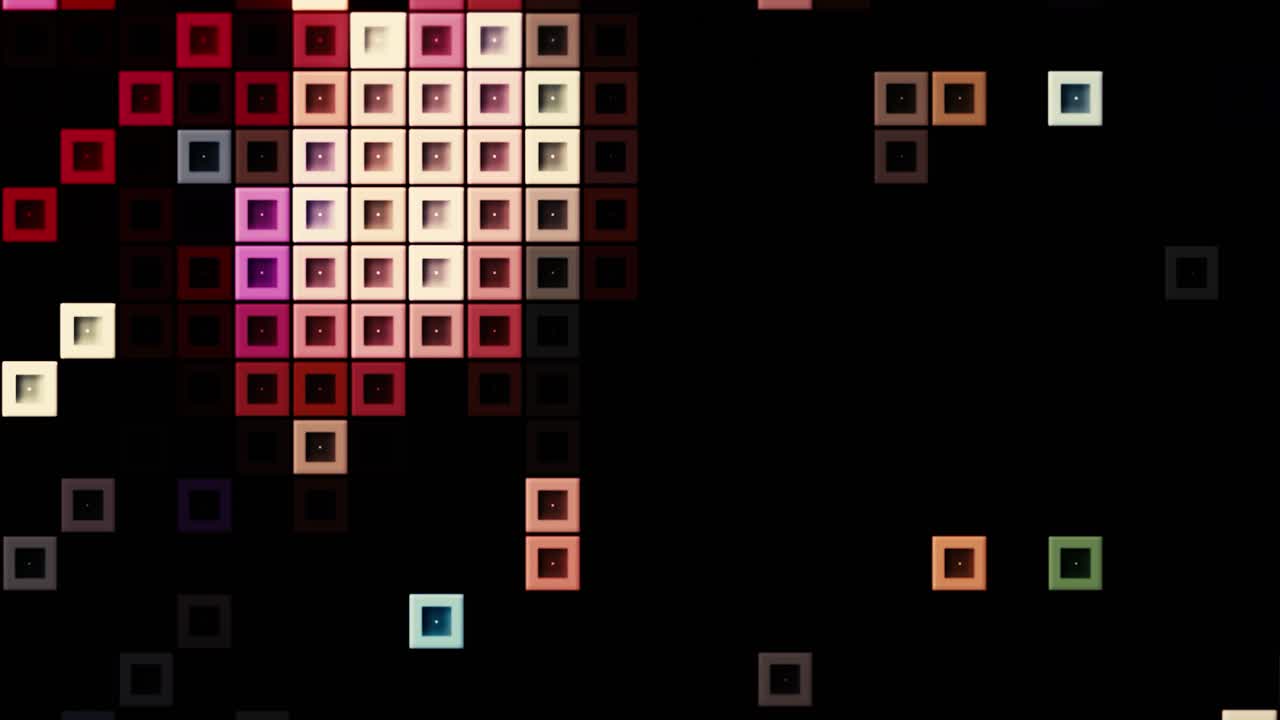 Abstract Geometric Pixel Art Background