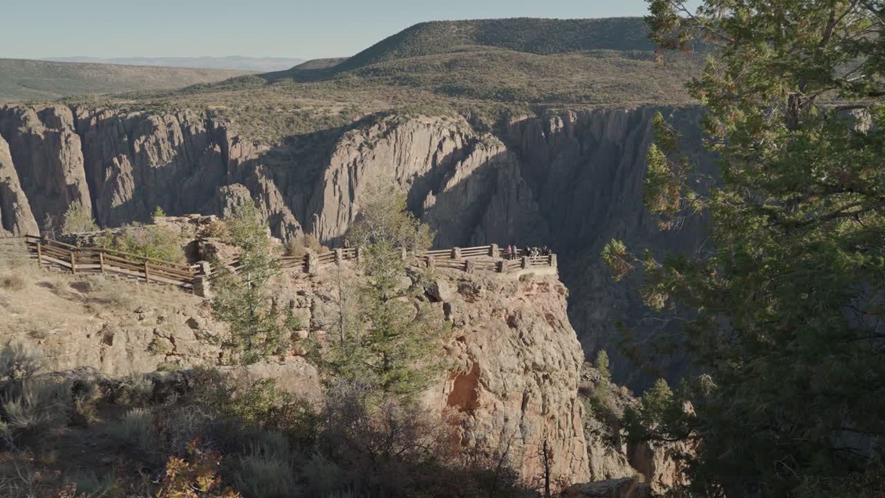 Scenic Canyon Landscape with Observation Point