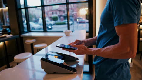 mobile payment at cafe