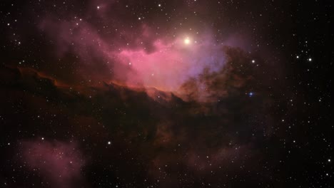 hacia el centro de las nebulosas y las galaxias en el espacio